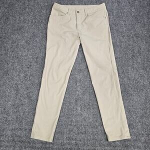 Lululemon ABC Classic-Fit 5 Pocket Pant Mens 31x31 Khaki Beige Warpstreme Golf